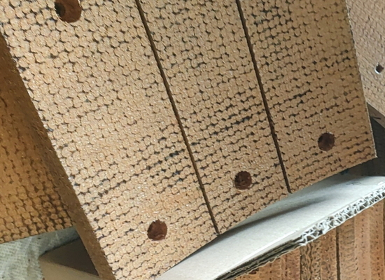 Bloques de freno de la plataforma de perforación Materiales de bloques de freno tejidos de resina para frenos del conductor de pilas