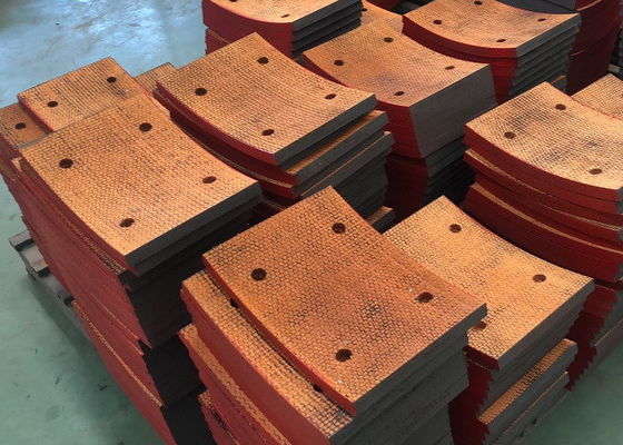 Bloques de freno tejidos de alto rendimiento almohadillas de freno revestimientos de fricción revestimiento de freno tejido