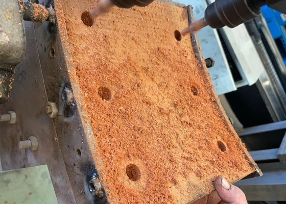 Bloques de freno de la plataforma de perforación Materiales de bloques de freno tejidos de resina para frenos del conductor de pilas