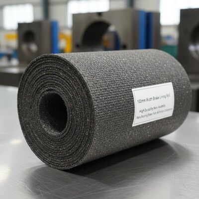 Rollo de revestimiento de freno de ancho de 100 mm de alta durabilidad no amianto adecuado para la fabricación de almohadillas de freno y componentes de fricción
