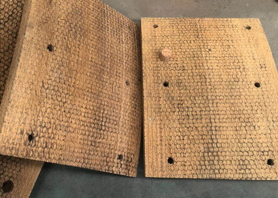Bloque de freno tejido para máquina perforadora con agujeros