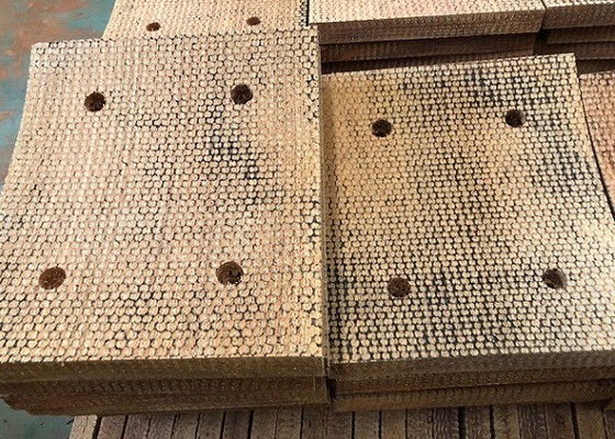 Bloque de freno tejido reforzado con alambre de cobre, bloque de freno de alambre de latón para perforación de pozos de petróleo